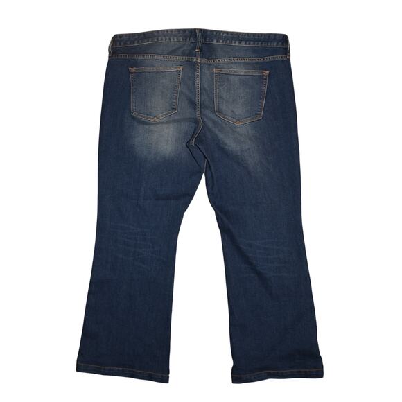 GAP NEW $70 Medium Wash Long & Lean Bootcut Stretch Denim Jean Size 35 - Picture 2 of 3